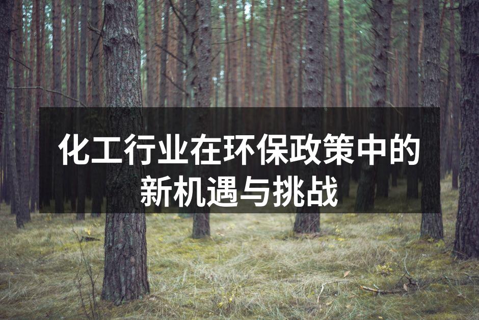 化工行业在环保政策中的新机遇与挑战